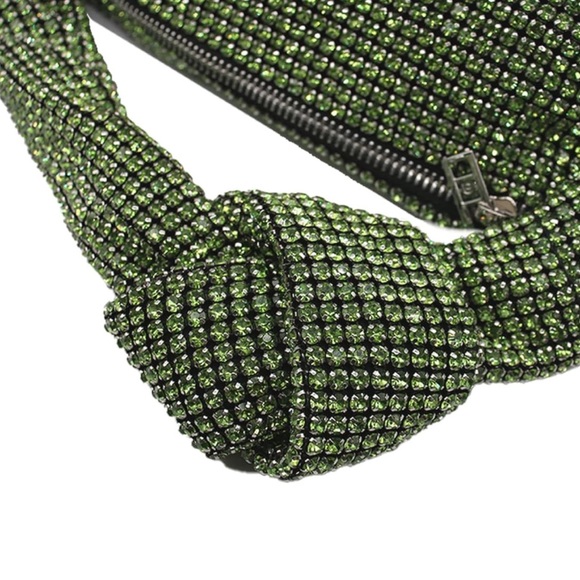 Bling rhinestone knotted handbag - Picture 4 of 5